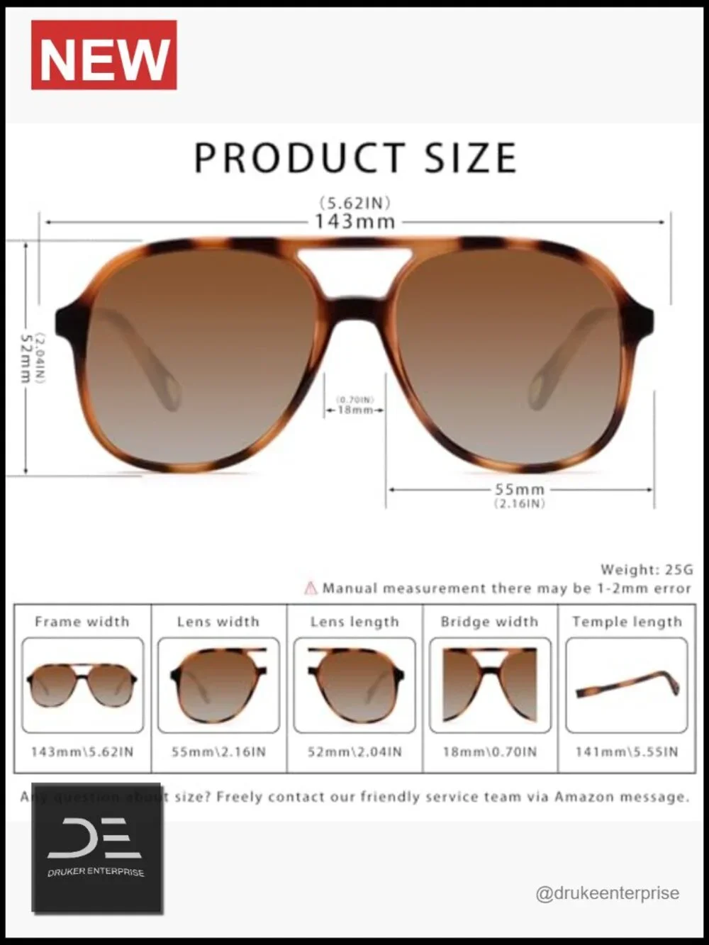 Retro Square Aviator Sunglasses Unisex Double Bridge HD UV400 Protection 3 Pack
